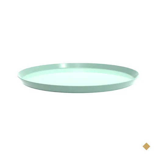 Kit 48 Bandejas Redondas Salgados Doces 28cm Verde Menta Servir Bar Restaurante…