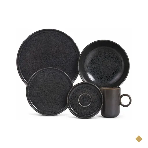 Aparelho de Jantar Cerâmica Porto Brasil Azul Basic Dove 20pçs Pratos e…