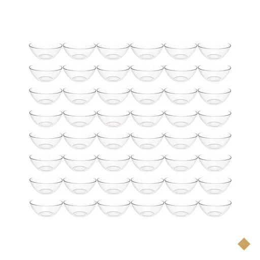 48 Tigelas Transparentes Crippa Travessa Redonda 2,3L Servir Salada Sobremesa…