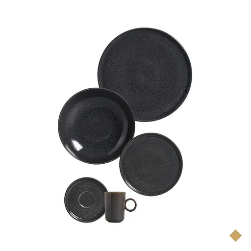 Aparelho de Jantar 30 Peças Cerâmica Porto Brasil Basic Pratos Xícaras Café…