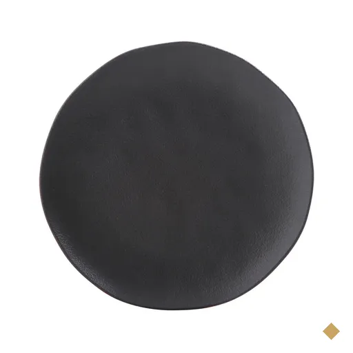 Kit 24 Pratos Cerâmica Stoneware 26,5cm Sushi Sashimi Preto Fosco Servir…