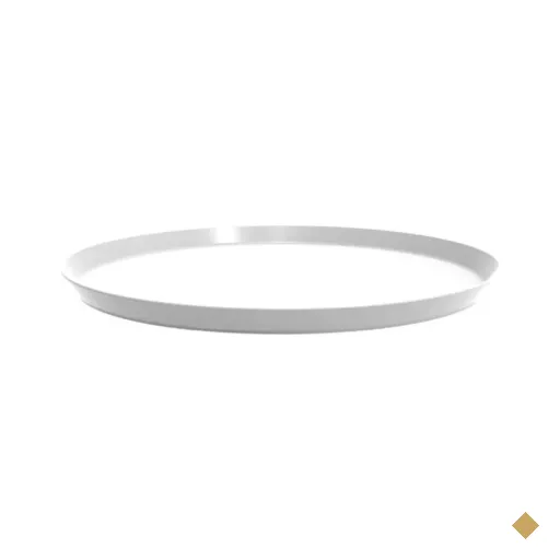 Kit 48 Bandejas Redondas para Servir 34cm Brancas Restaurante Bar Lanchonete…