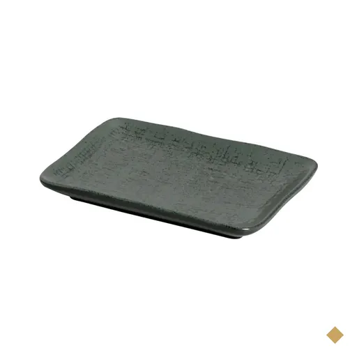 24 Pratos Retangulares Cerâmica Porto Brasil 14x18cm Verdes Travessas para…