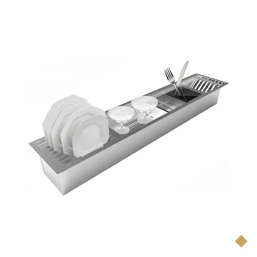 Escorredor de Embutir Saro Aço Inox 90 cm