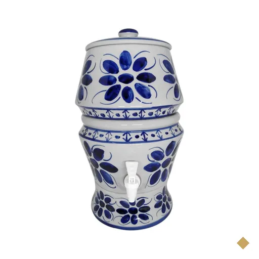 Filtro de Porcelana para agua, 8 litros, Pintado à mão