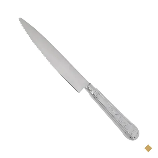 Jogo 50 Facas de Mesa Churrasco Prateadas Aço Inox Restaurantes Churrascarias