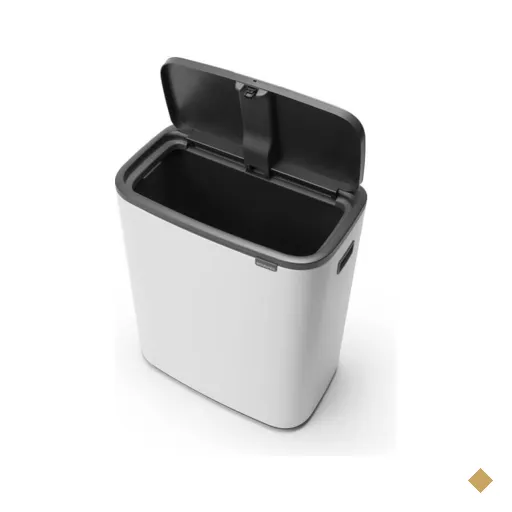 Lixeira Bo Touch Bin em Aço 60 Litros Brabantia Branca