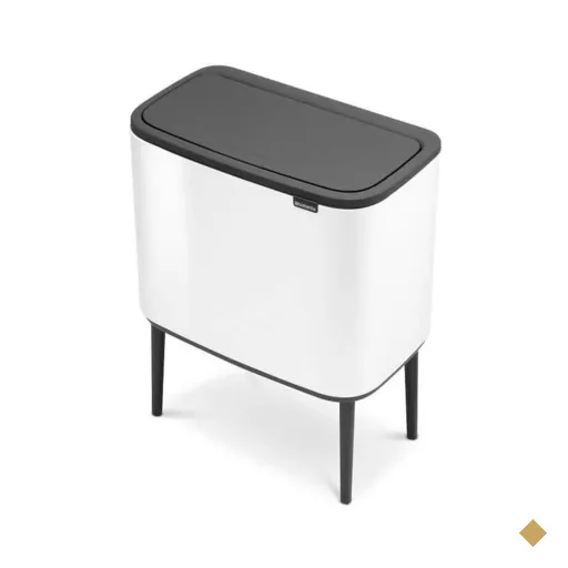 Lixeira Bo Touch Bin em Aço 11+23 Litros Brabantia Branca