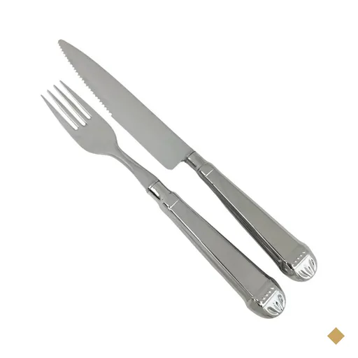 Jogo de Talhares Churrascaria 100 Peças Faqueiro Jumbo Aço Inox Prateado…