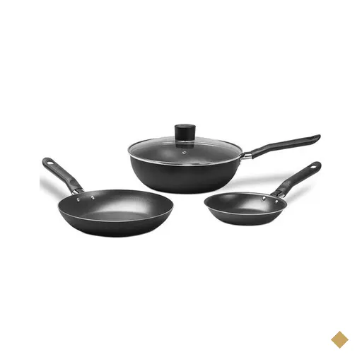 Conjunto de Panelas Brinox Fun com 3 peças, Revestimento Pro-Flon - 7232