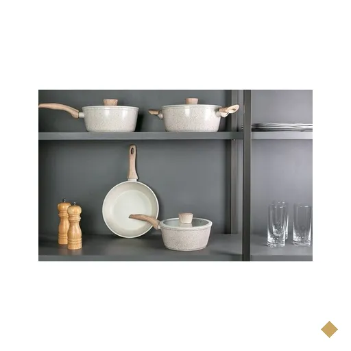 Conjunto de Panelas Brinox Sirius com 4 peças, Vanilla