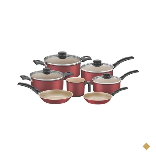 Conjunto de Panelas Tramontina Turim, 7 Peças, Vermelho