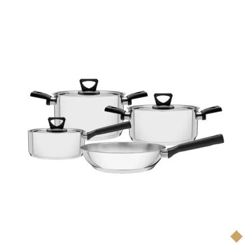 Conjunto de Panelas Tramontina Brava, 4 Peças, Inox