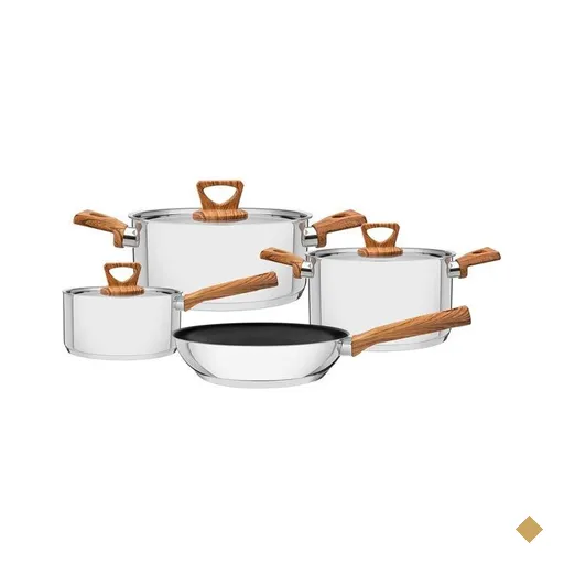 Conjunto de Panelas Tramontina Brava, 4 Peças, Inox