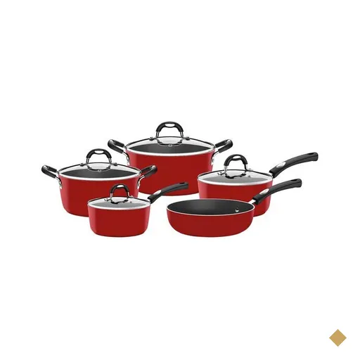Conjunto de Panelas Tramontina Mônaco 5 Peças, Vermelho