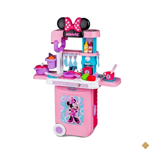 Maleta de Viagem Minnie Cozinha Playset 3 Em 1 Multikids - BR1298