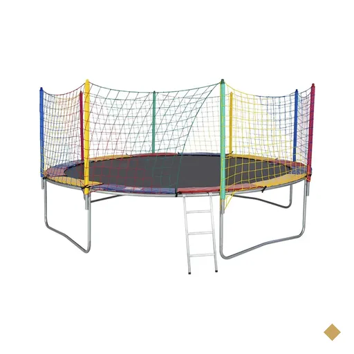 Cama Elástica 4,40m 4 Pés ChicoPlay Lona Preta
