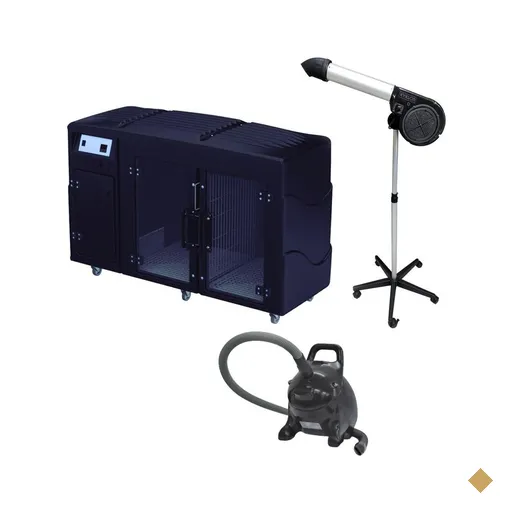 Kit Pet Shop Máquina de Secar + Secador 5000 e Soprador Rx Black Kyklon
