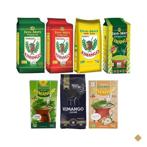 7 Erva-Mate Ximango Tradicional Moída Grossa Composta Menta Nativa Pura Folha…