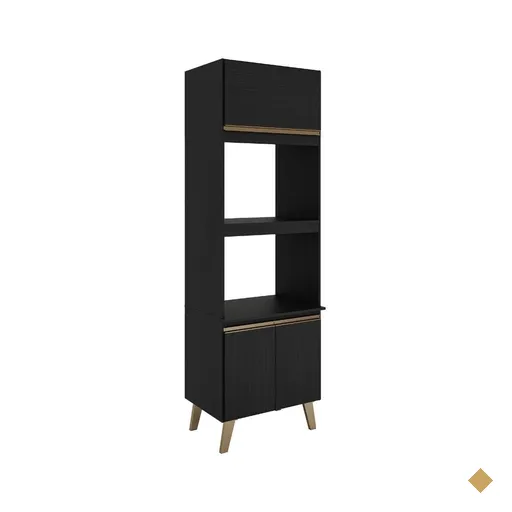 Torre Quente 2 Fornos Atlanta Carraro Preto Touch