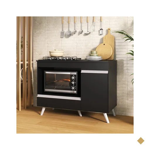 Balcão para Cooktop e Forno 105cm Com 1 Porta 1 Gaveta Veneza Multimóveis…