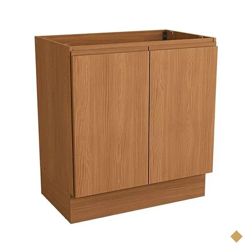 Balcão de Cozinha  Ciela R625 c/ 2 Portas s/ Tampo 80cm Canela - Kappesberg