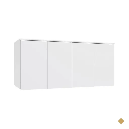 Armário Aéreo 4 Portas Kappesberg Adapt Branco 155cm