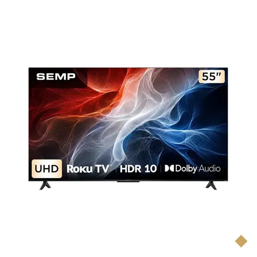 Smart TV S62E 55 Polegadas 4K Ultra HD Roku TV LED Semp