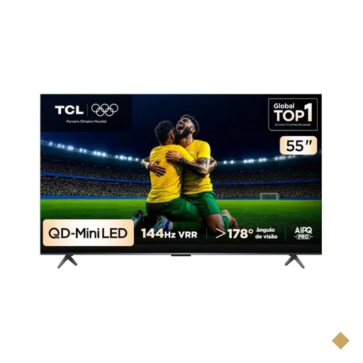 Smart TV C6K 55 Polegadas 4K 144 HZ QLED Mini Led TCL