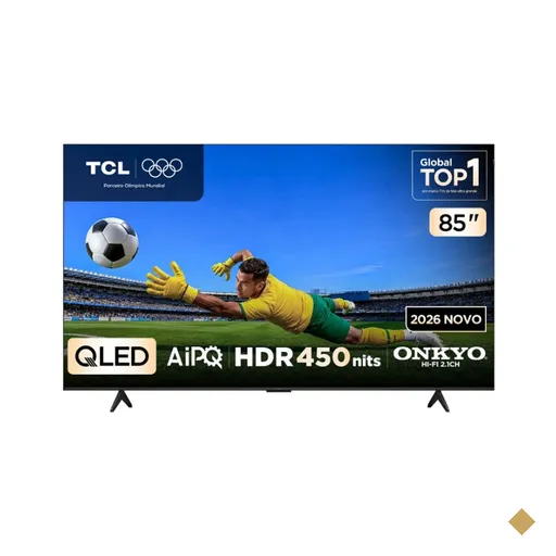 Smart TV P7L 85 Polegadas QLED 4K Google TV TCL