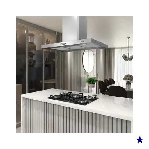 Coifa de Ilha Retangular 90 Cm 127v Inox - Fogatti