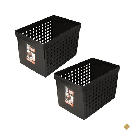 2 Caixas Organizadoras 42x27cm Escritório Arquivo Morto para Pastas Suspensas…