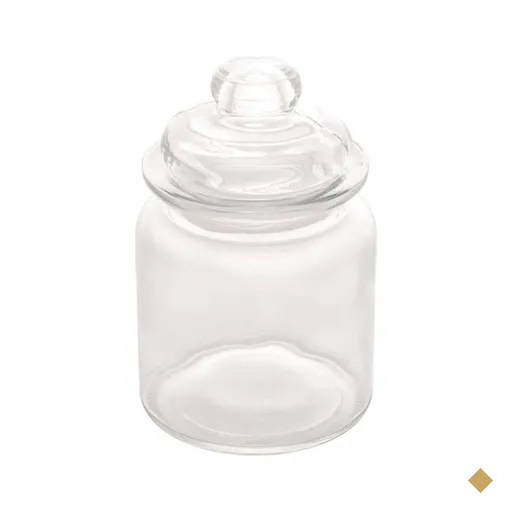 Bomboniere de Vidro Tampa Hermética 330ml Arena Lyor Potiche Pote Porta Doces…