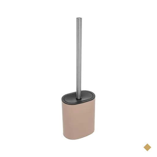 Escova Sanitária com Suporte Bege Lyor 11,5x7x39cm Plástico e Metal Banheiro…