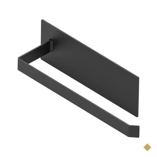 Suporte Porta Papel Toalha de Parede Preto Fosco Fita Dupla Face para Cozinha…