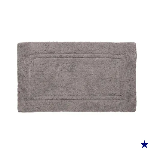 Tapete para Banheiro 50X80cm Algodão Almare Wolff Felpudo Cinza Quarto Lavabo…