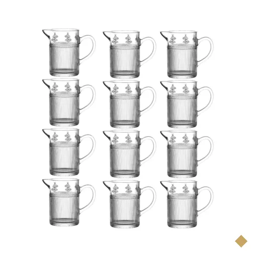 Kit 12 Leiteiras Cristal 290ml Pequenos Voadores L'Hermitage Com Bico Pequena…