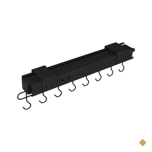 Suporte para Panelas Superior 48x7x13cm Preto Fosco Paneleiro Cozinha Schmitt…