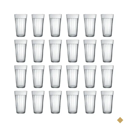 Jogo 24 Copos Americano 450ml Grande Vidro Nadir Figueiredo Servir Restaurante…