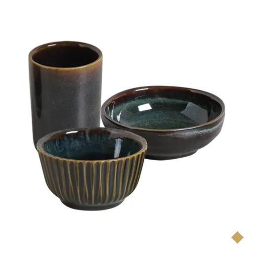 Conjunto 12 pçs Cerâmica Stoneware Azul Oceano Porto Brasil Ramequins…