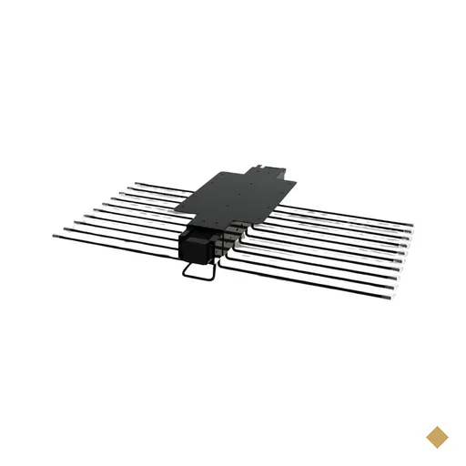 Suporte Superior Duplo para Calças Preto Fosco Aço Carbono Schmitt Quarto…