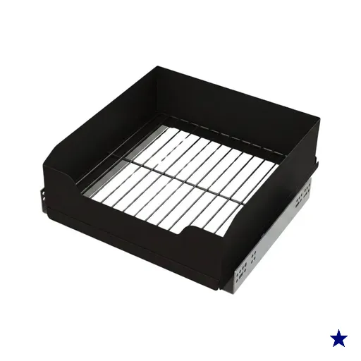 Gaveta Fruteira Deslizante Elite 37x37x13cm Preto Fosco Aço Carbono Schmitt…