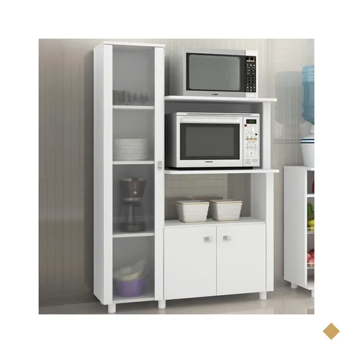 Balcão Multiuso 03 Portas BL3304 Branco - Tecno Mobili