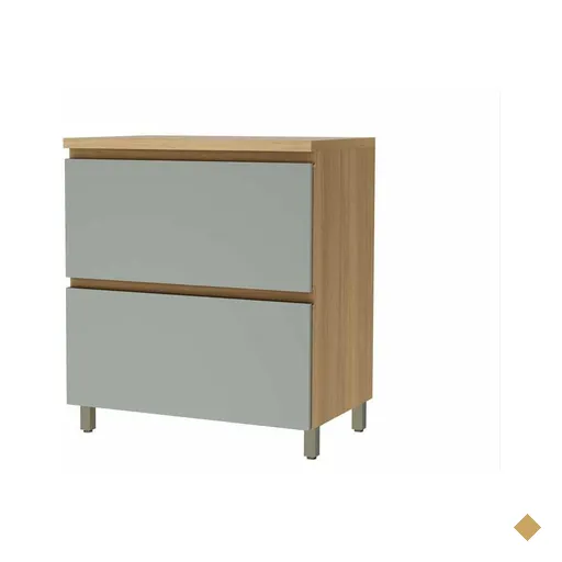Balcão de Cozinha Rainha 1 Porta Basculante e 1 Gaveta c/ Tampo 80cm…