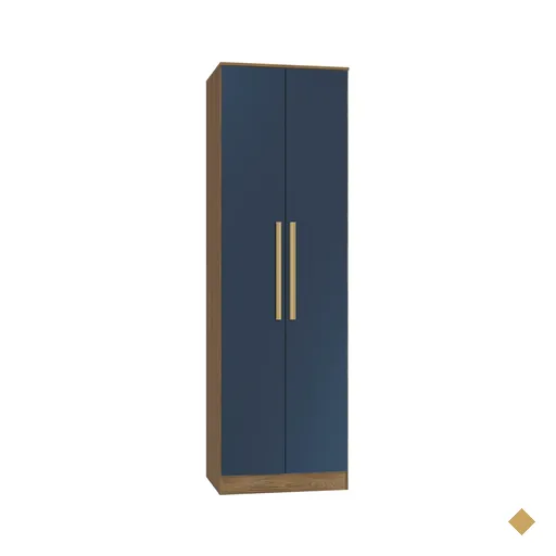 Guarda-Roupa 2 Portas Kappesberg Adapt Nogueira/Azul profundo 71cm