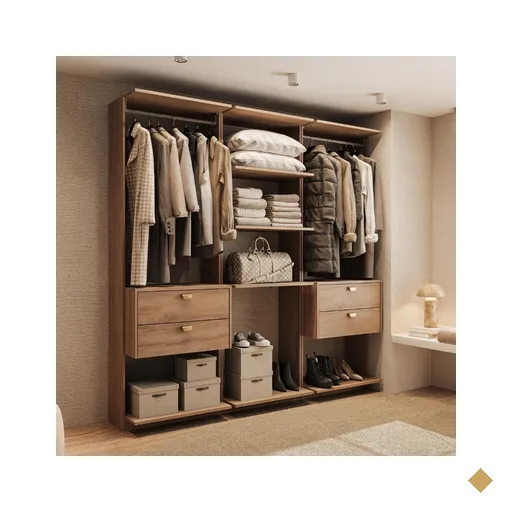 Closet 4 Gavetas Alasca Freijó Carraro