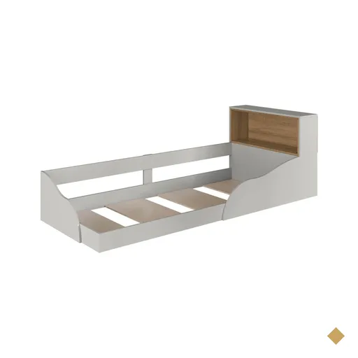 Cama Montessoriana Infantil Juvenil Lille Iluminação em Led MDP Gl1080 Art In…