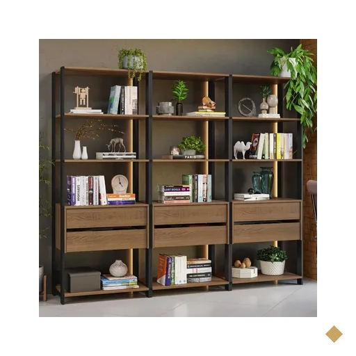 Estante Armário Multiuso para Livros 6 Gavetas 12 prateleiras 210cm…