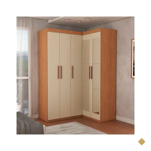 Guarda-Roupa Solteiro Modulado Odisseia 5 Portas 12 Prateleiras com Espelho…