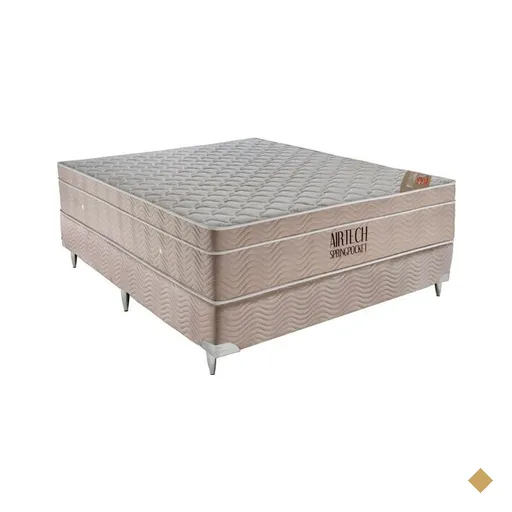 Conjunto Cama Box de Molas Casal Ortobom New Airtech - 138x188
